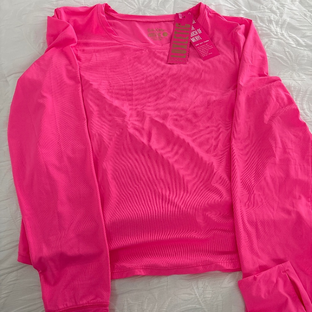 Lilly Pulitzer looks athletic long sleeve top